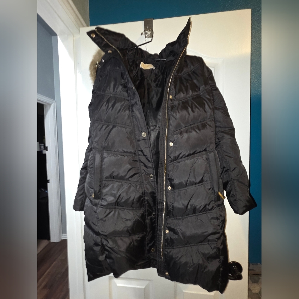 MICHAEL Michael Kors Black Puffer Coat